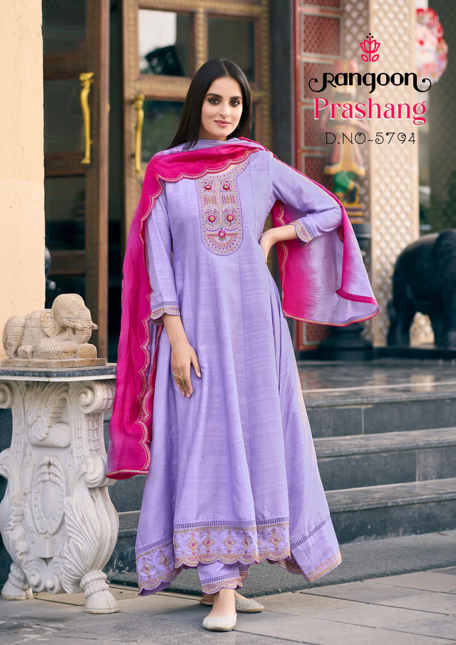 Prashang By Rangoon Anarkali Readymade Suits Wholesalers In Delhi